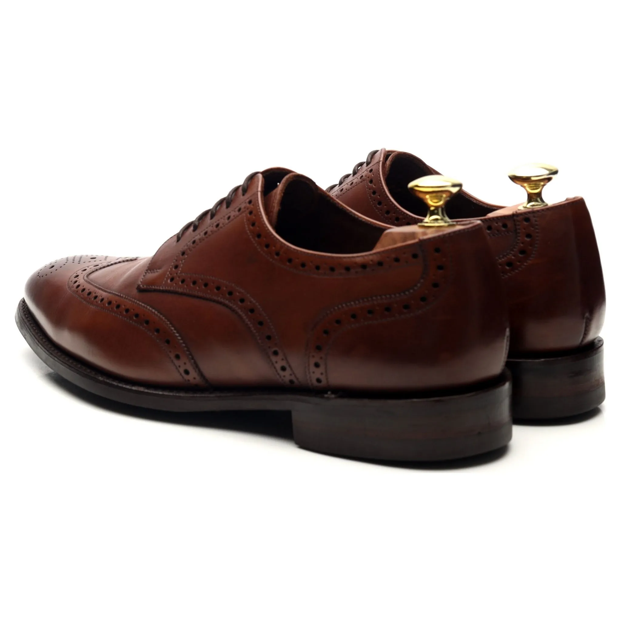 1880 'Wembley' Brown Leather Derby Brogues UK 7 G