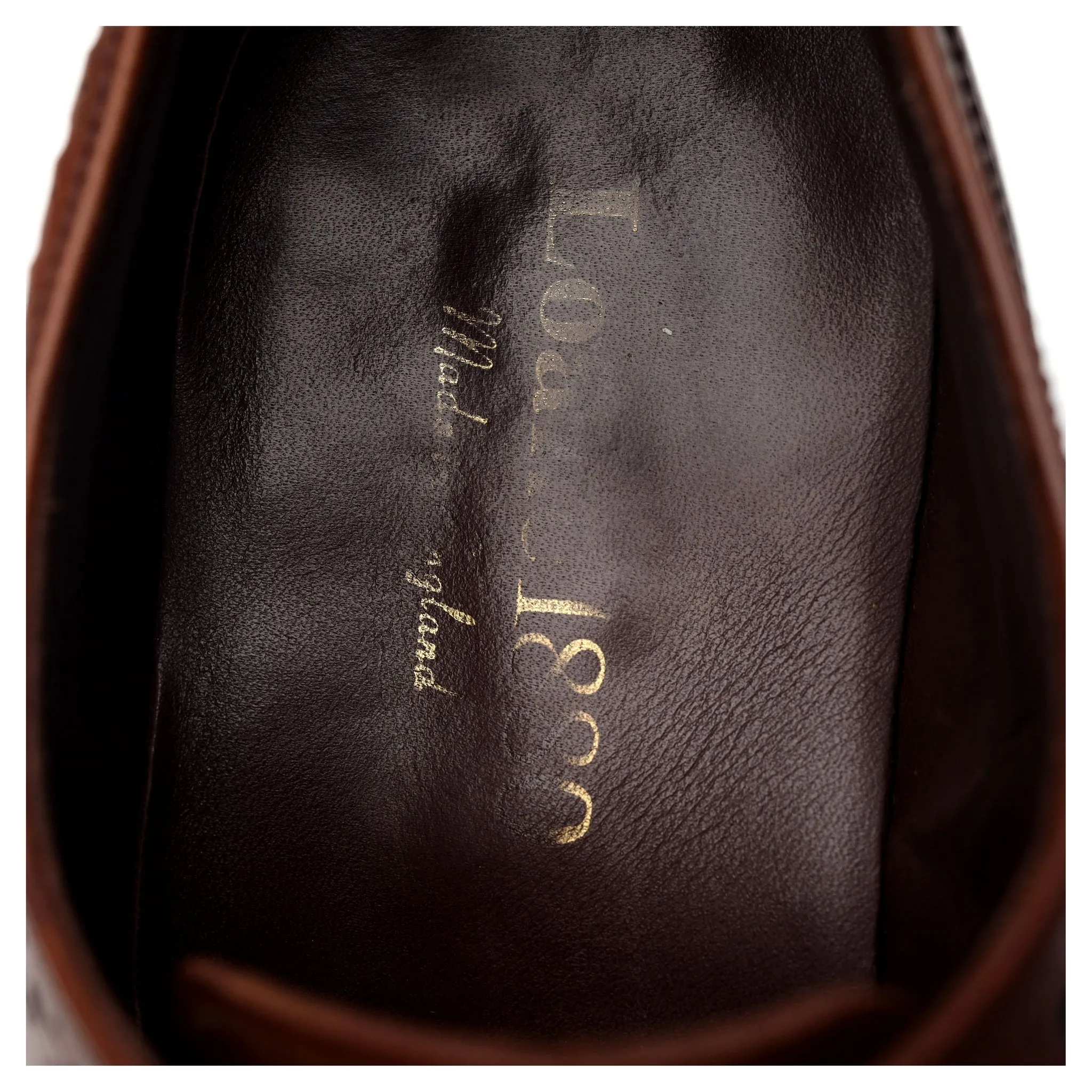 1880 'Wembley' Brown Leather Derby Brogues UK 7 G