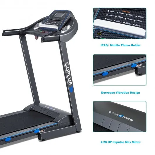 2.25HP Folding Treadmill Electric Motorized Power Running Fitness Machine