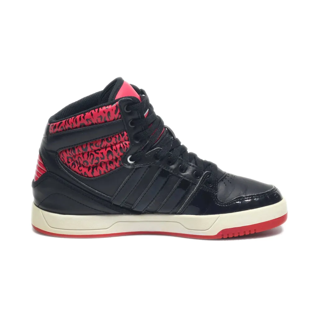 Adidas Court Attitude C Sneakers Leather Black Colour For Kids