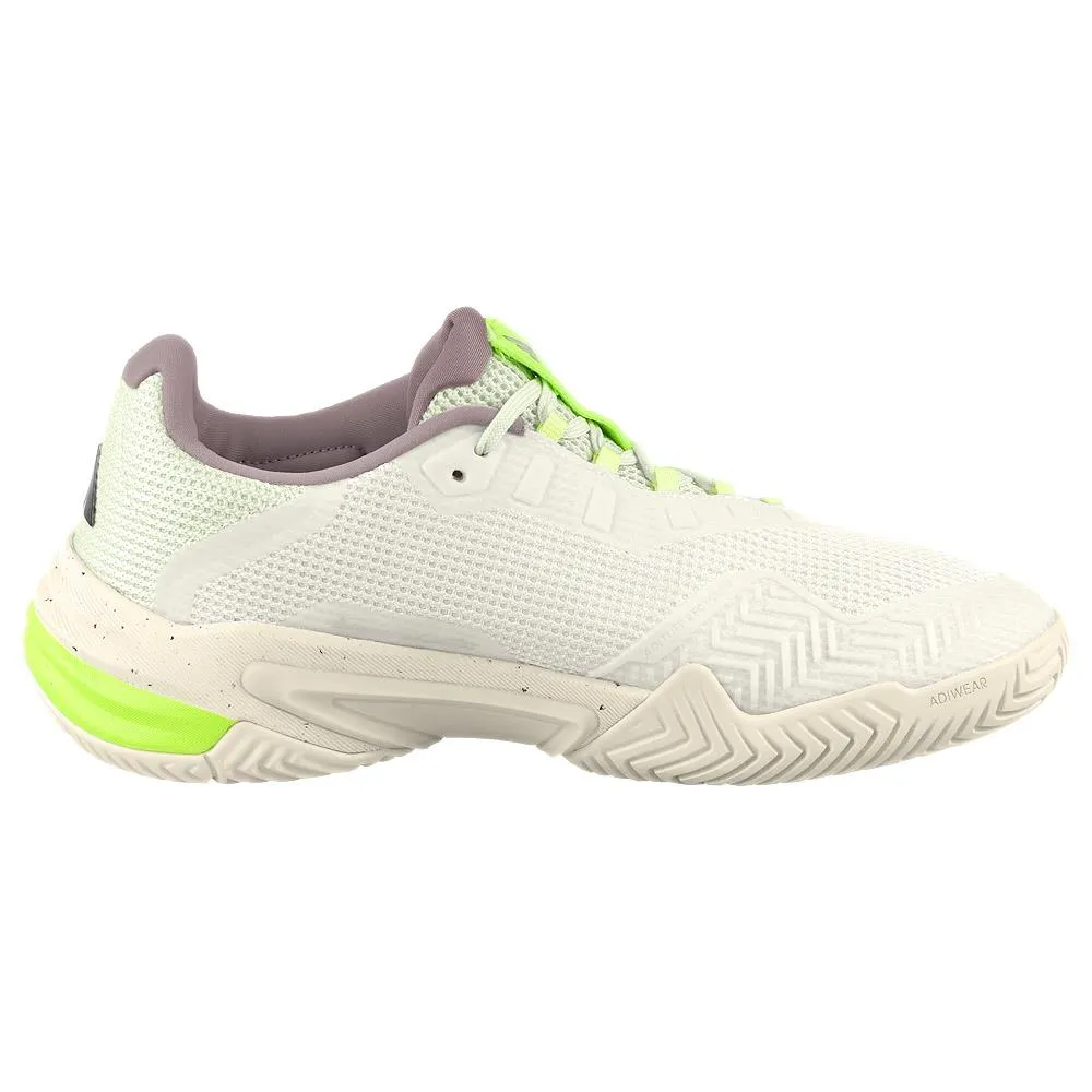 adidas Women's Barricade 13 - Cloud White/Crystal Jade