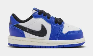 Air Jordan 1 Retro Low OG Game Royal Infant Toddler Lifestyle Shoes (White/Black/Game Royal)