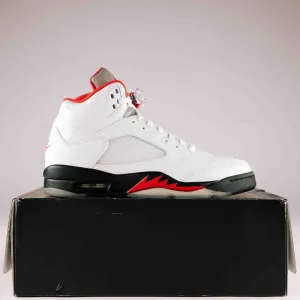 Air Jordan Retro 5 Fire Red Silver Tongue 2020 - Used - 0217