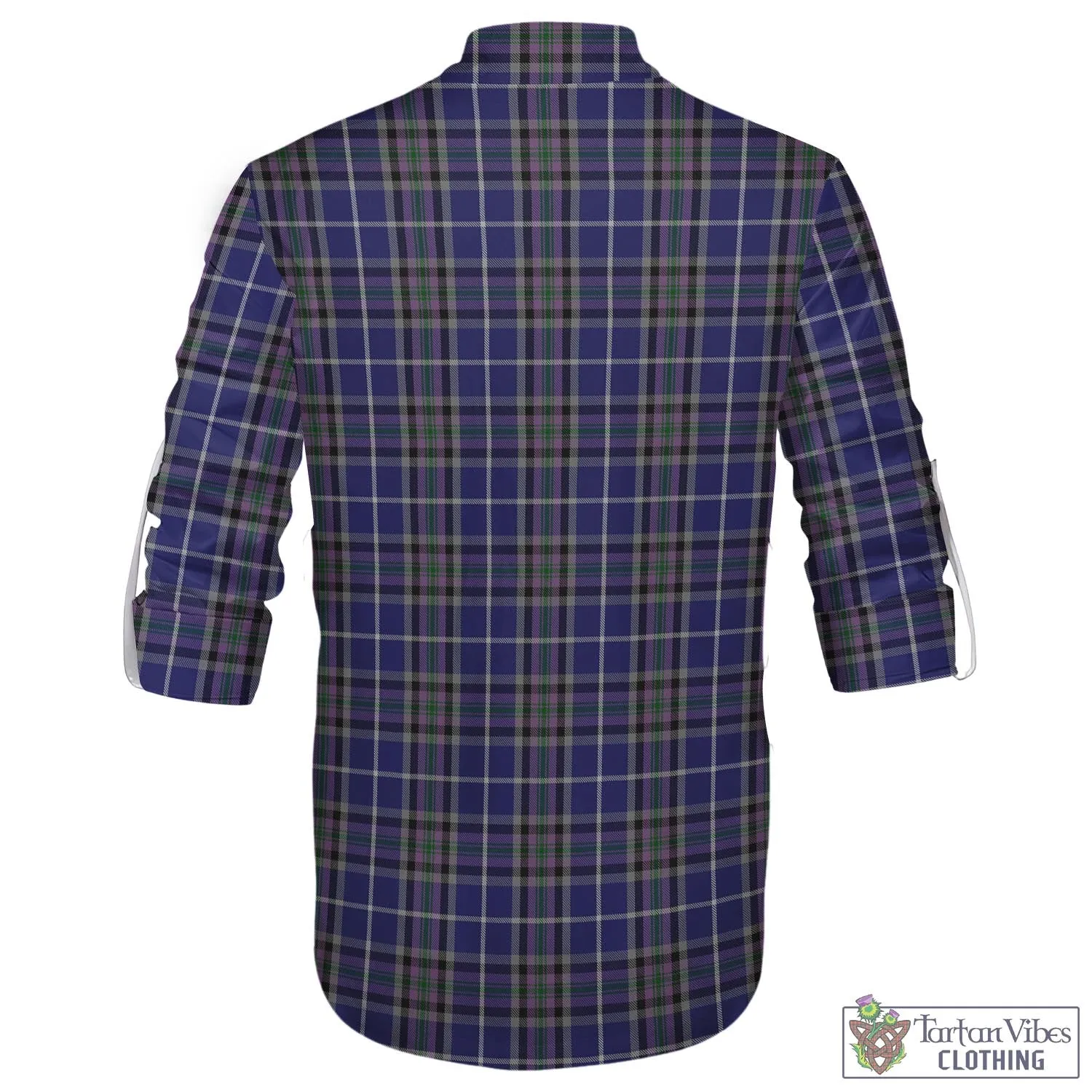 Alexander of Menstry Tartan Men's Scottish Traditional Jacobite Ghillie Kilt Shirt with Family Crest