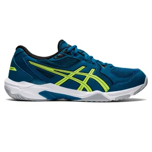 Asics Gel-Rocket 10 Mens Squash Shoes - Deep Sea Teal/Glow Yellow