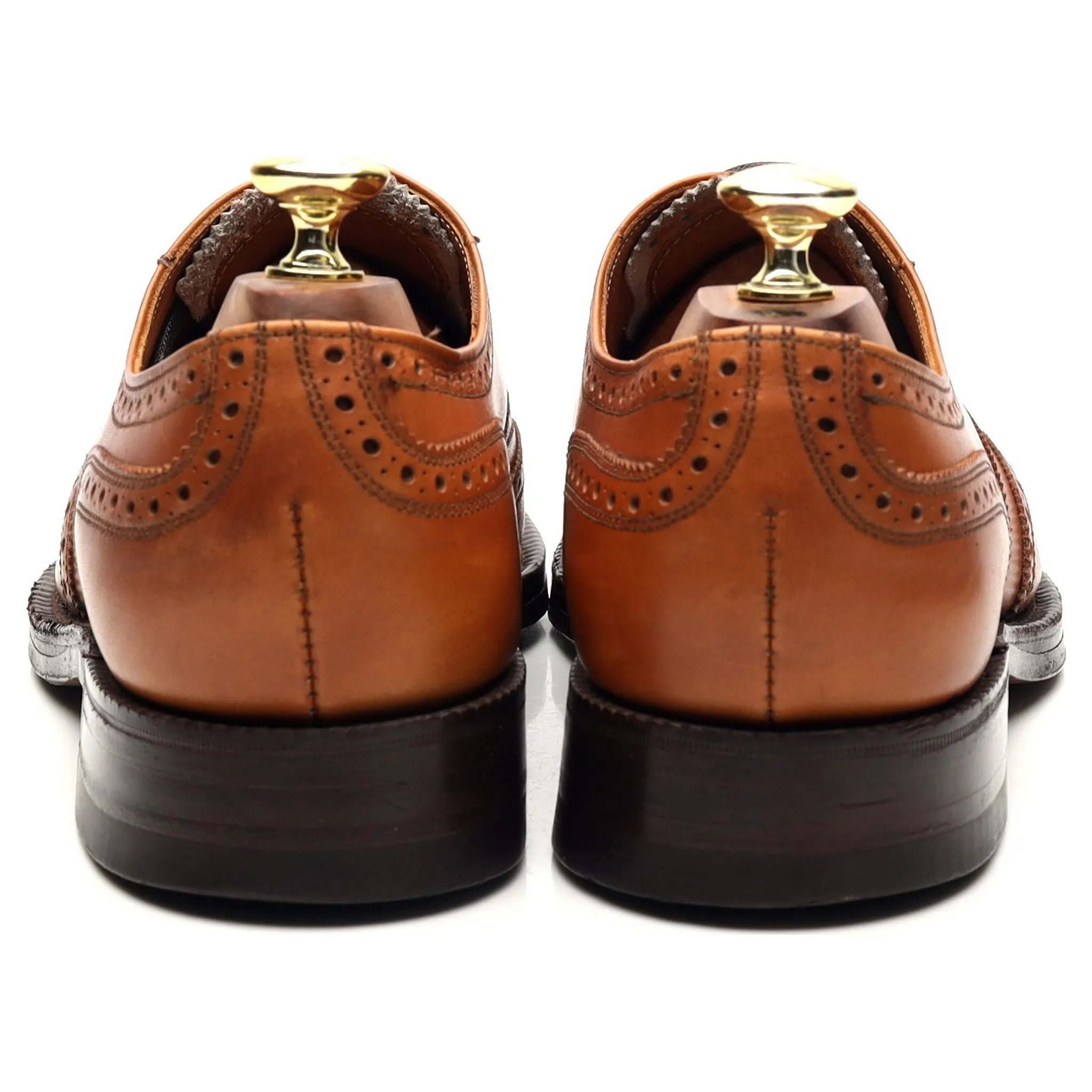 'Avon' Tan Brown Leather Oxford Brogues UK 7 G