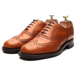 'Avon' Tan Brown Leather Oxford Brogues UK 7 G