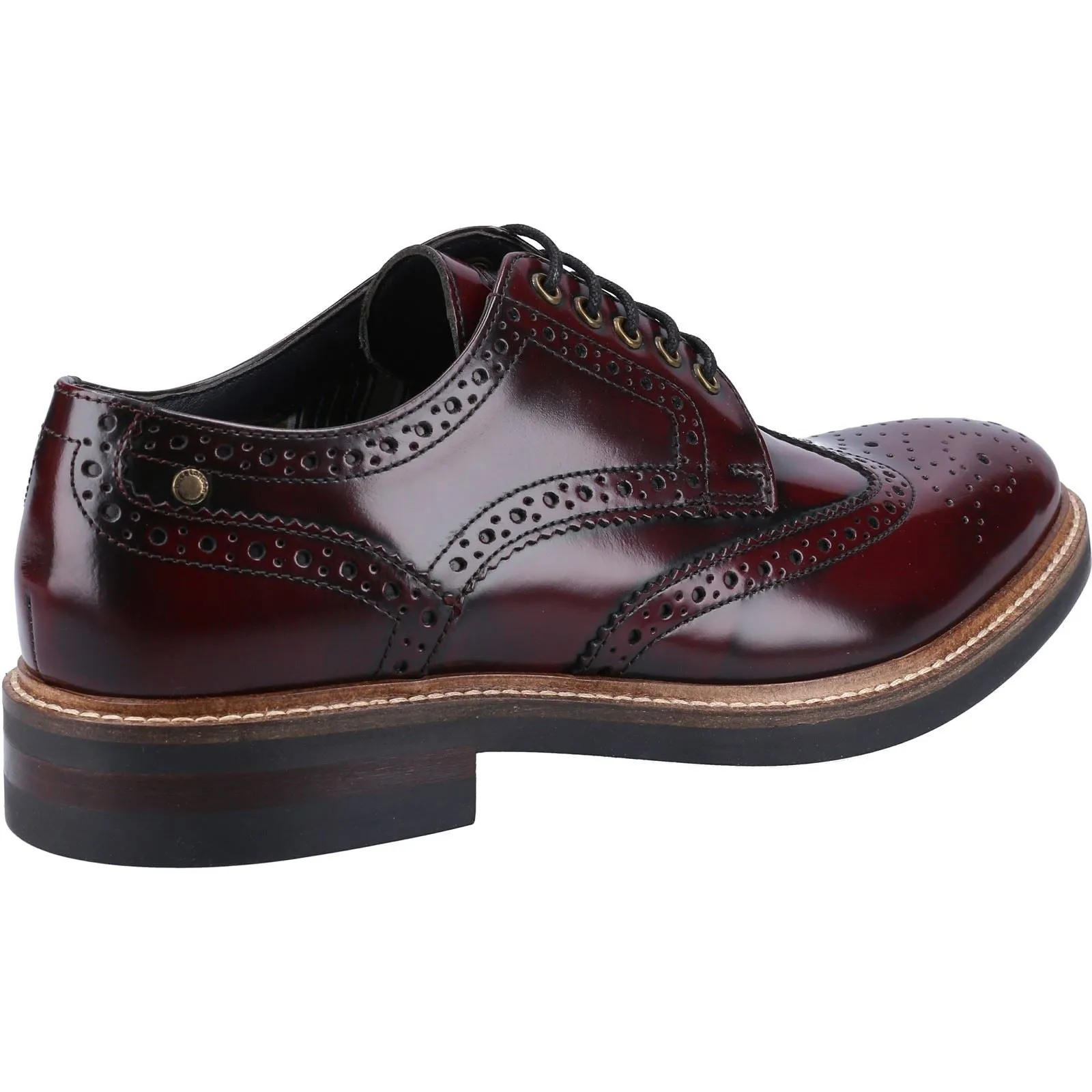 Base London Woburn Leather Men's Bordo Brogues Shoes