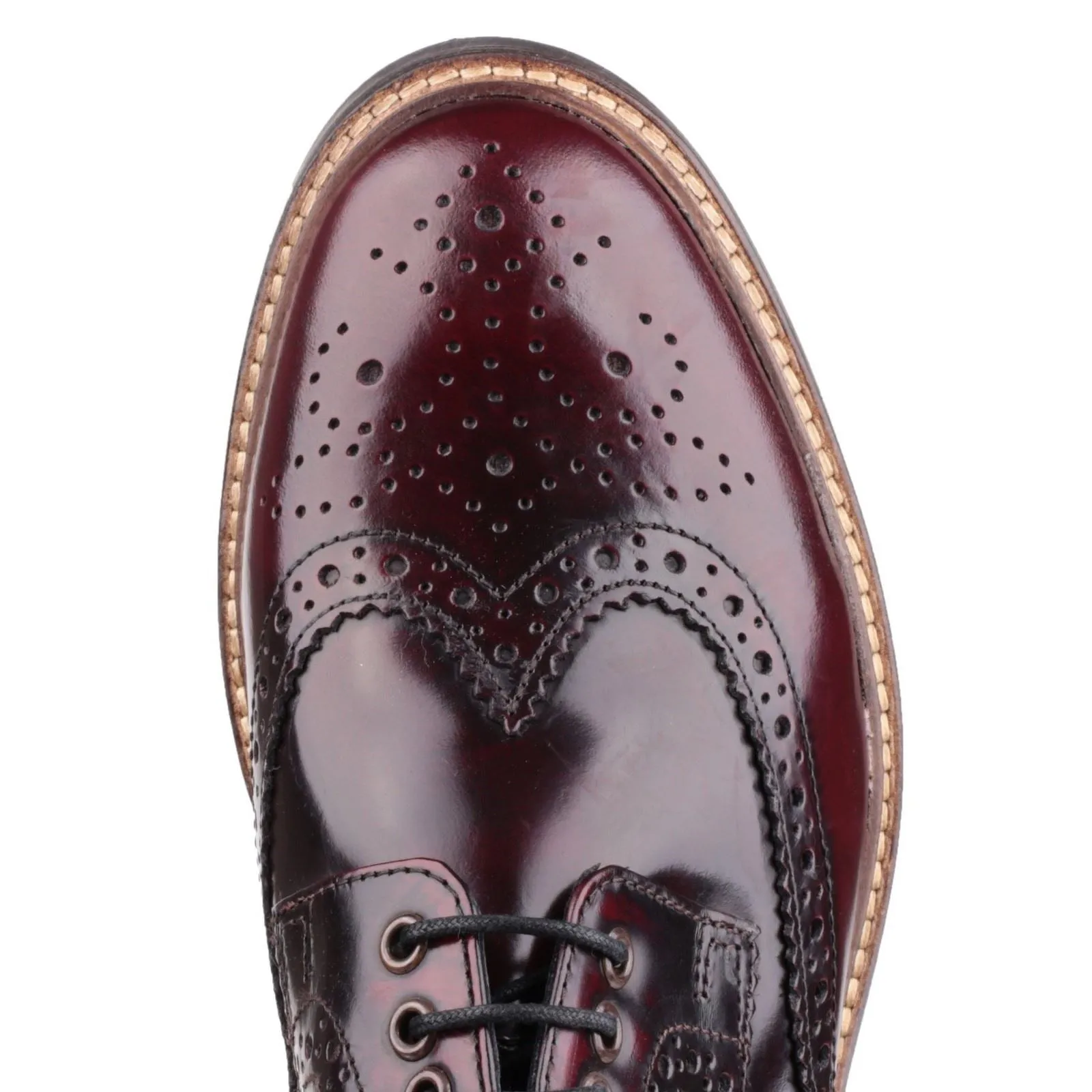 Base London Woburn Leather Men's Bordo Brogues Shoes