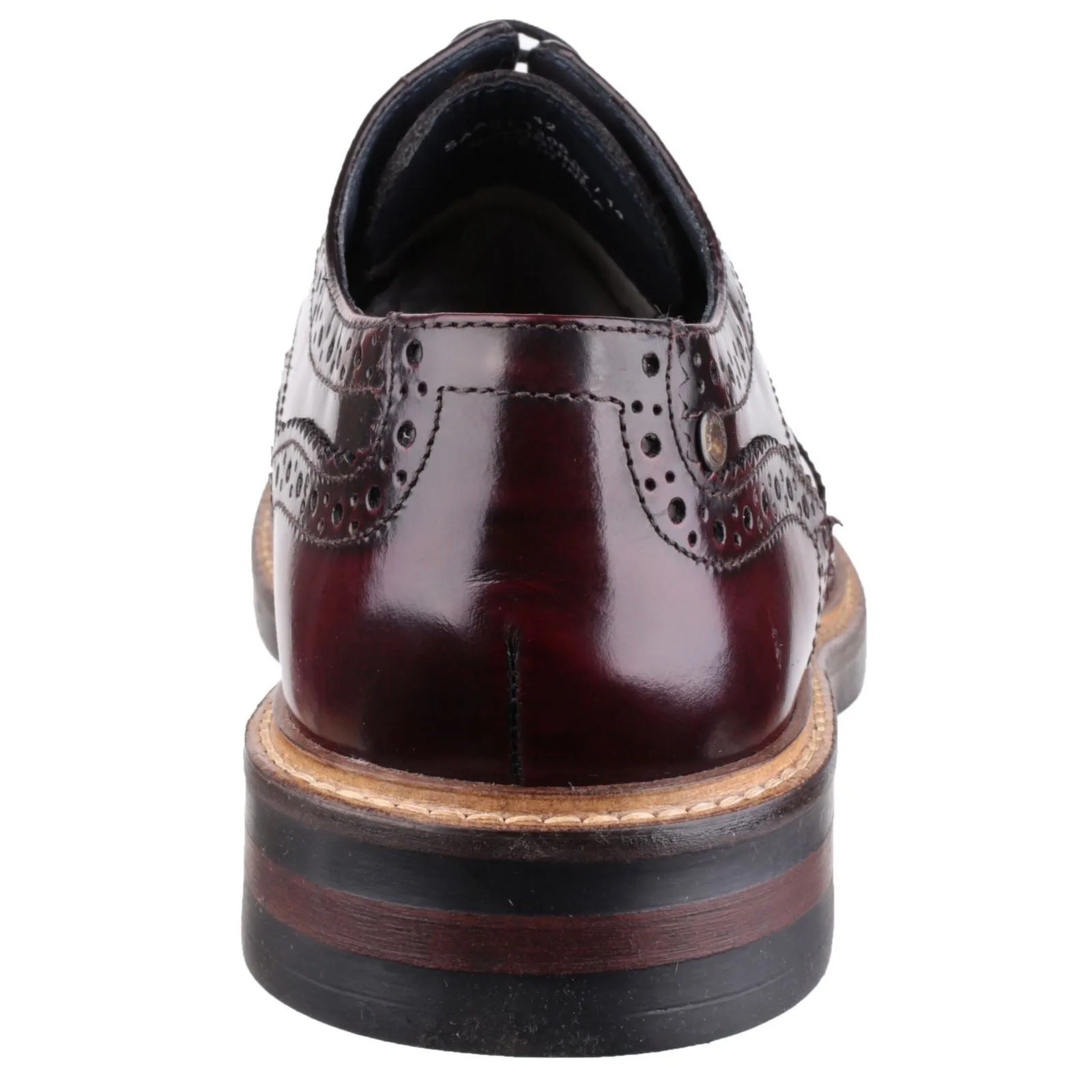 Base London Woburn Leather Men's Bordo Brogues Shoes