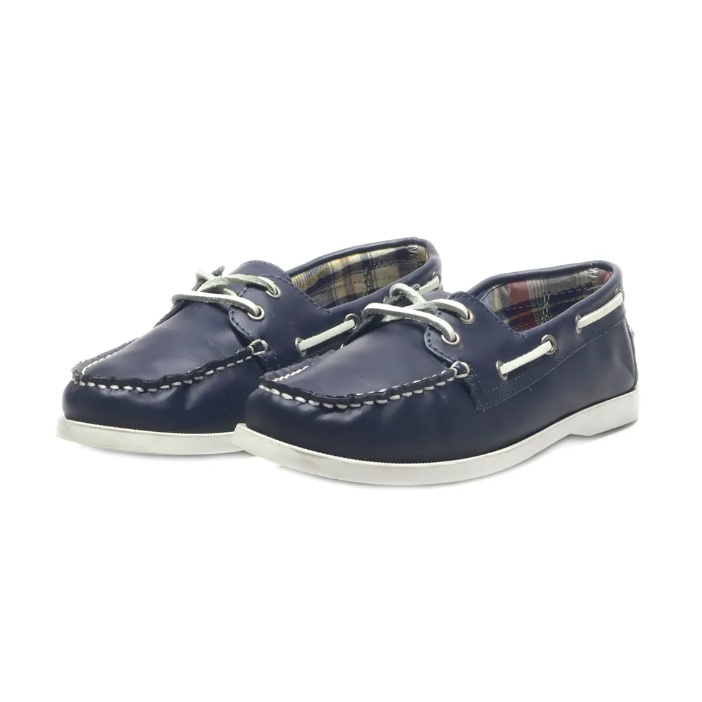 Bass Moccasins Leather Blue Colour For Women