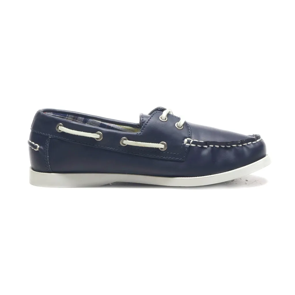 Bass Moccasins Leather Blue Colour For Women