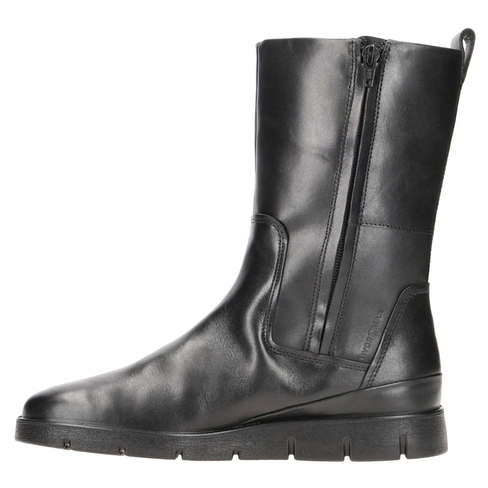 Bella Smooth Full Grain Leather Women's Zip Up Mid Calf Boots