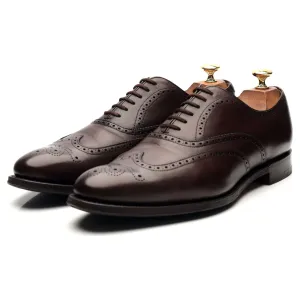 'Berlin' Dark Brown Leather Oxford Brogues UK 8.5 F