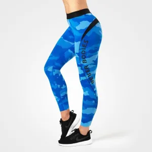 Better Bodies Fitness Curve Tights - Blue Camo