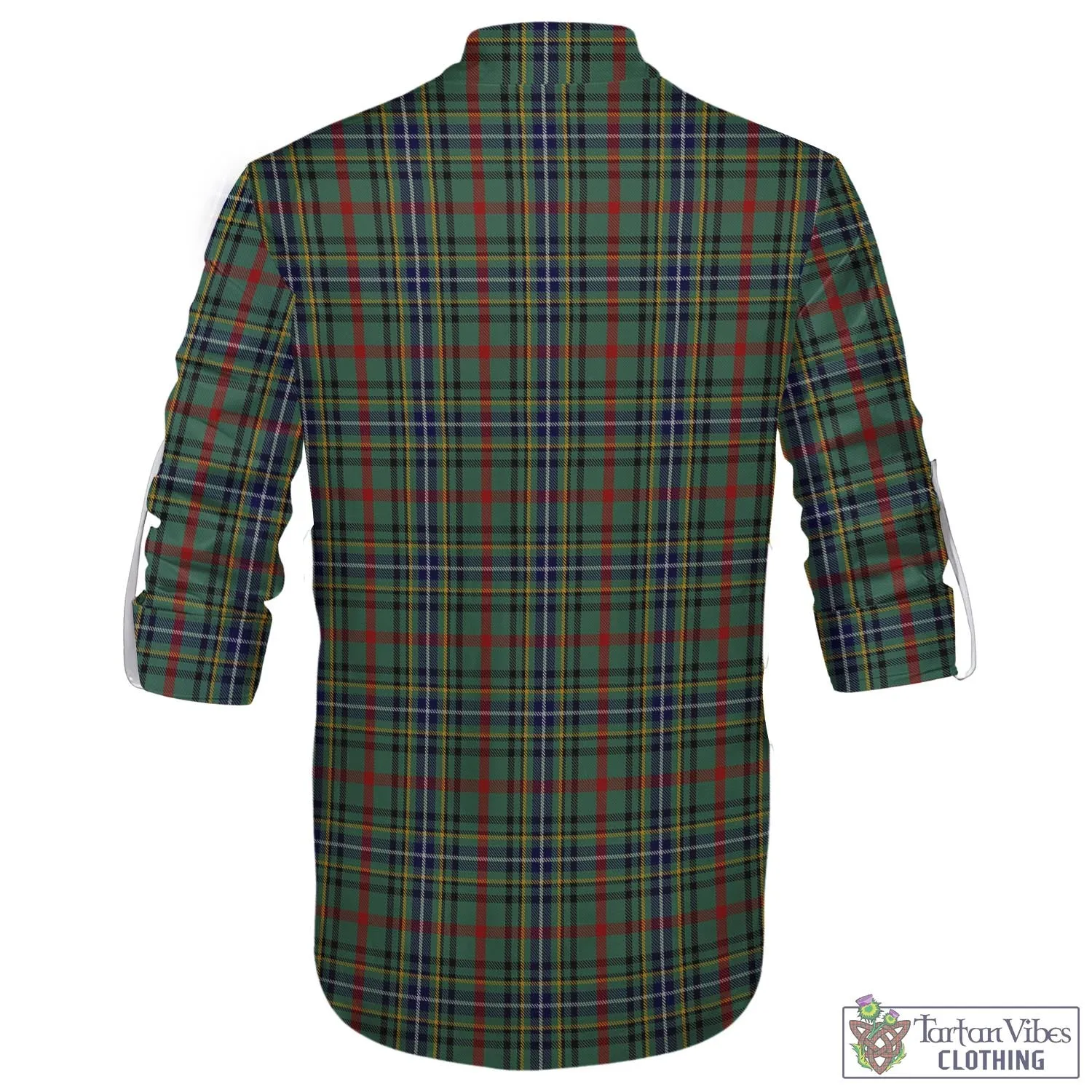 Bisset Tartan Men's Scottish Traditional Jacobite Ghillie Kilt Shirt