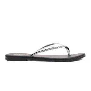 Black Casual Chappal CL1679