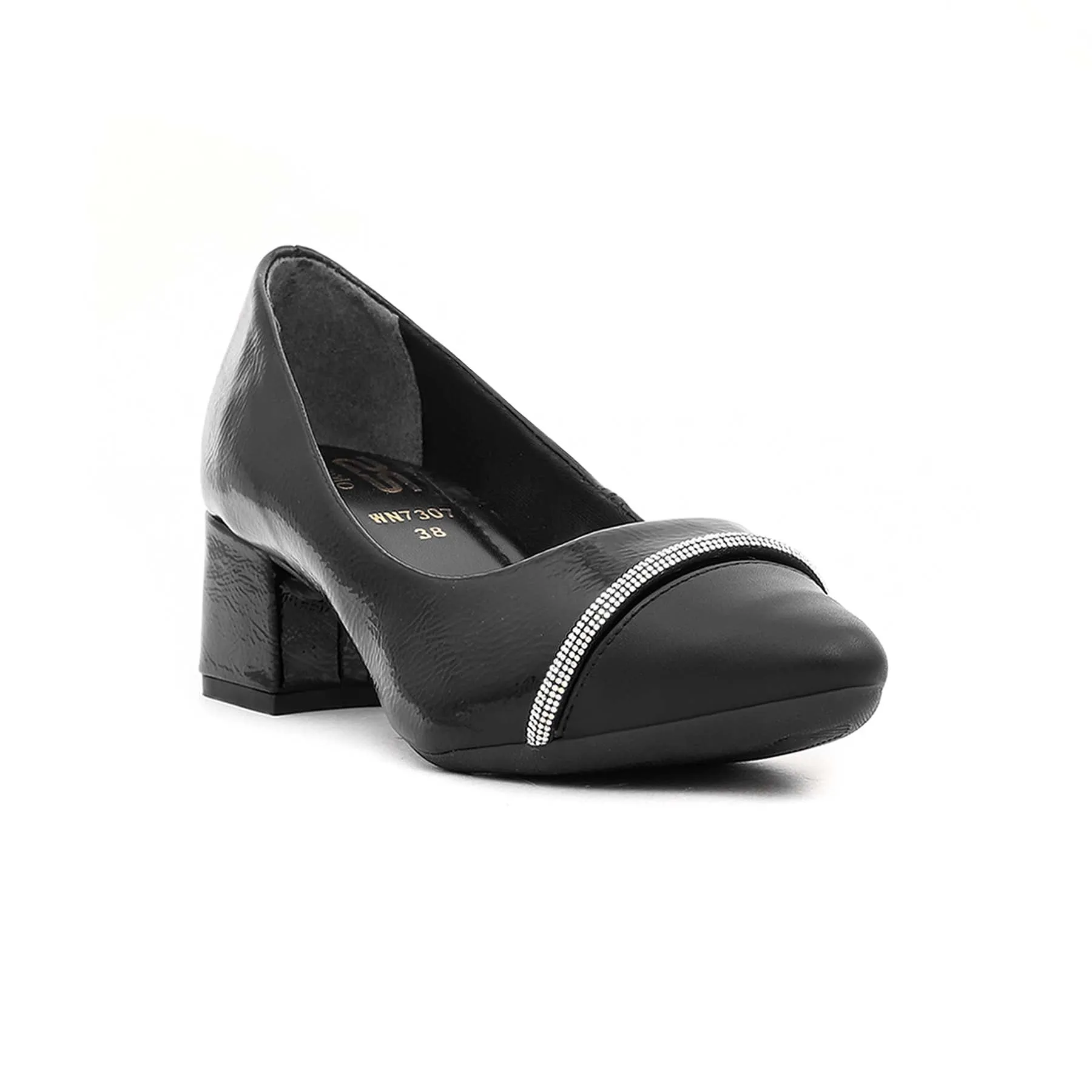 Black Court Shoes for Women WN7307