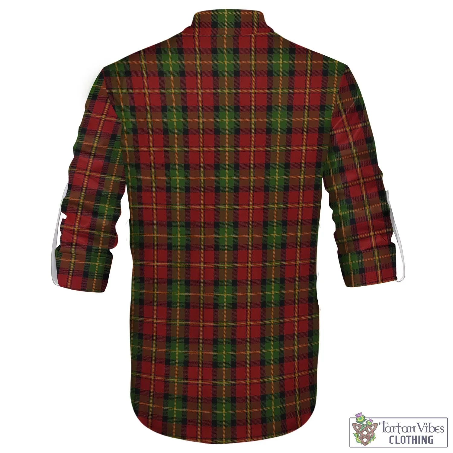 Blackstock Red Dress Tartan Men's Scottish Traditional Jacobite Ghillie Kilt Shirt