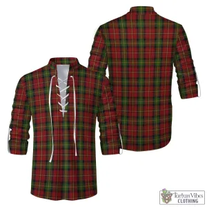 Blackstock Red Dress Tartan Men's Scottish Traditional Jacobite Ghillie Kilt Shirt