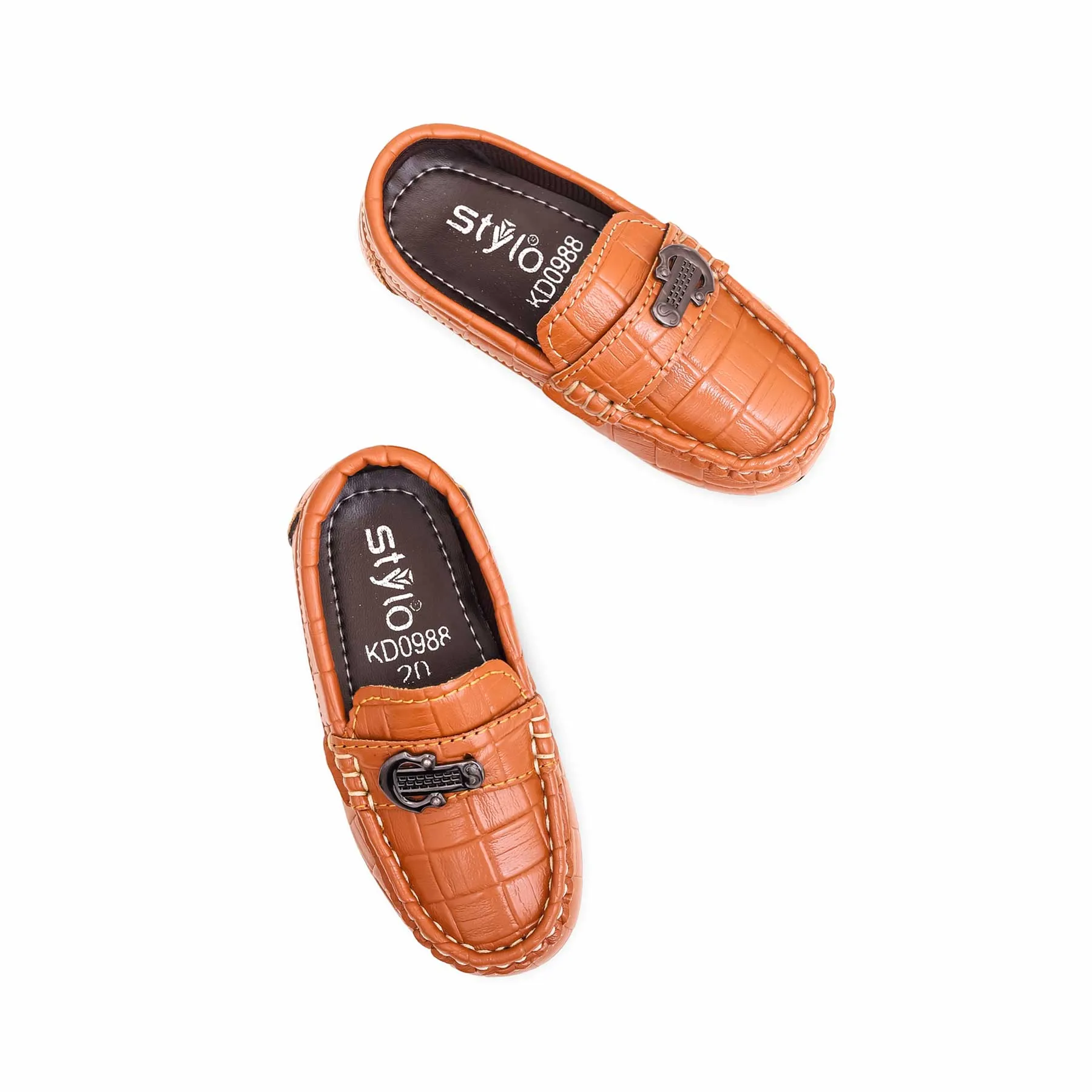 Boys Mustard Formal Moccasin KD0988