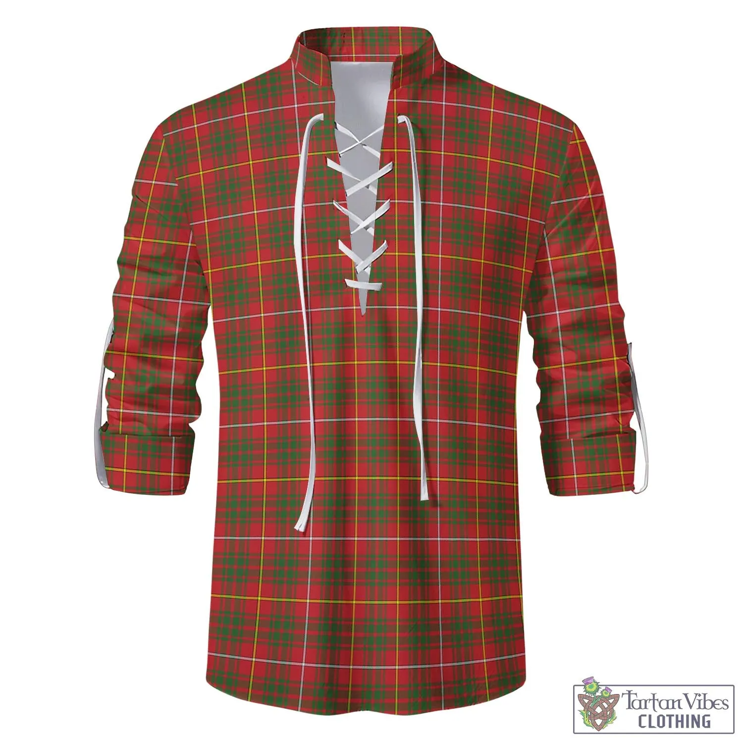 Bruce Modern Tartan Men's Scottish Traditional Jacobite Ghillie Kilt Shirt