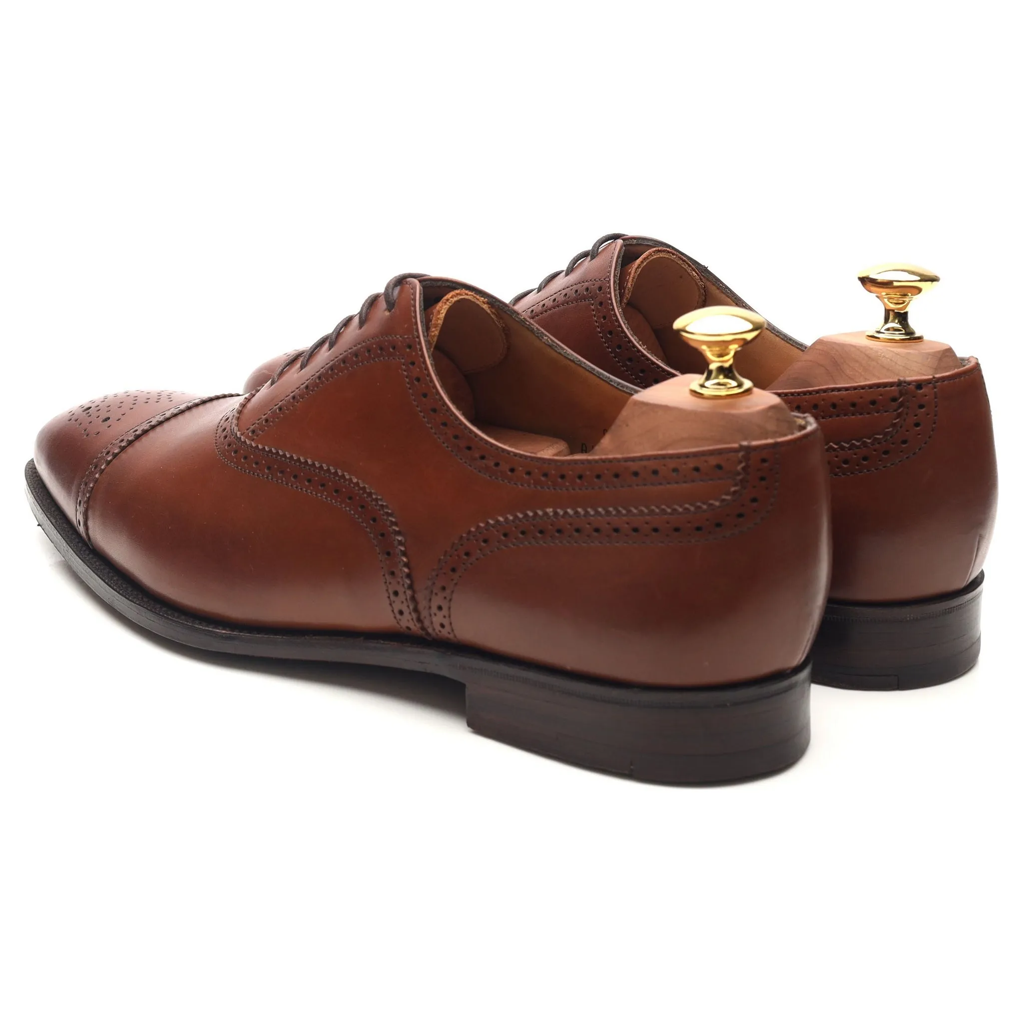 'Chatham 2' Brown Leather Oxford Semi Brogues UK 9 EE