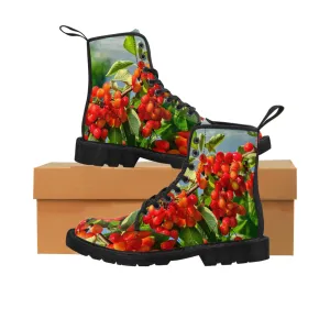 Chroma Cherry Women's Canvas Boots