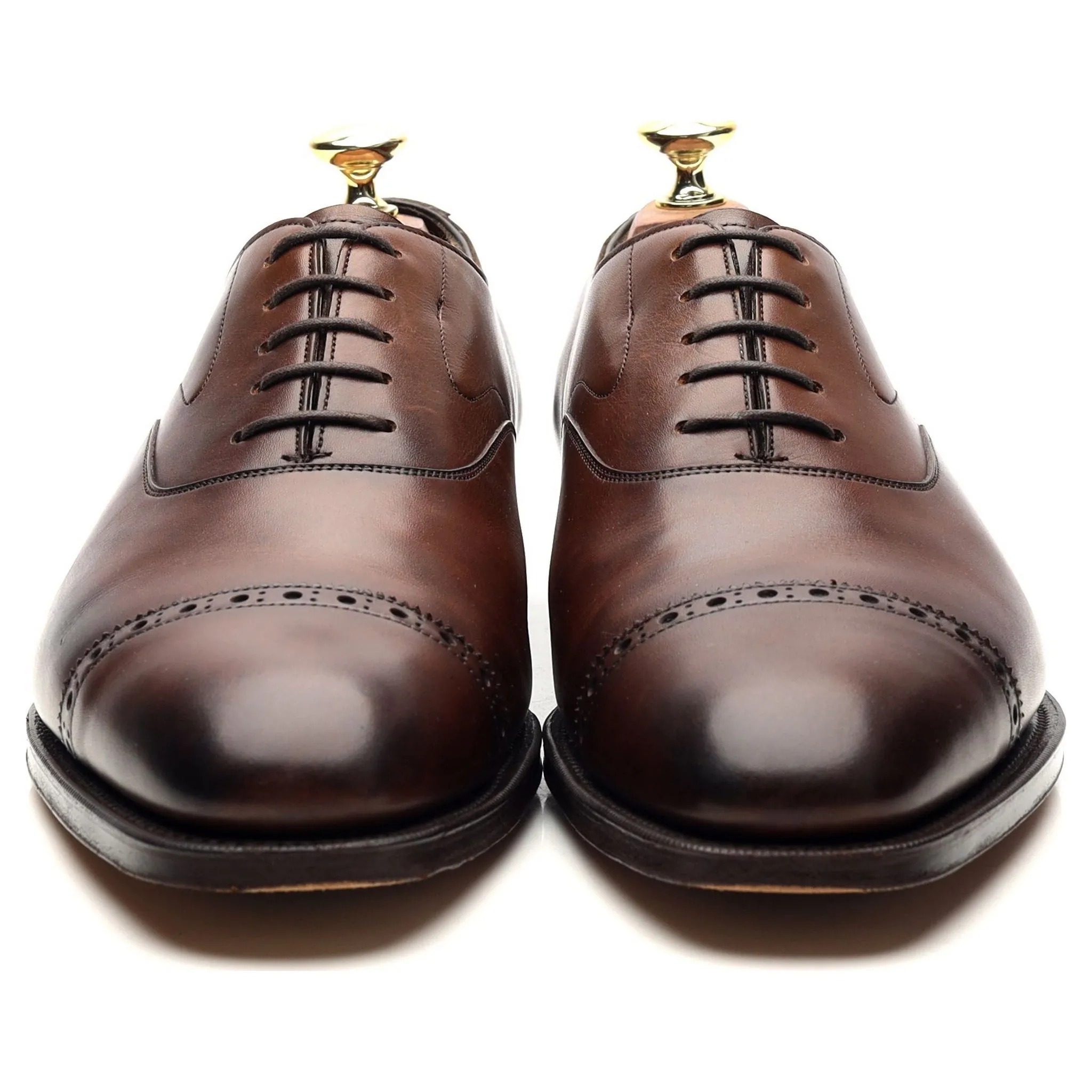 'Churchill' Dark Brown Leather Oxford UK 8.5 E