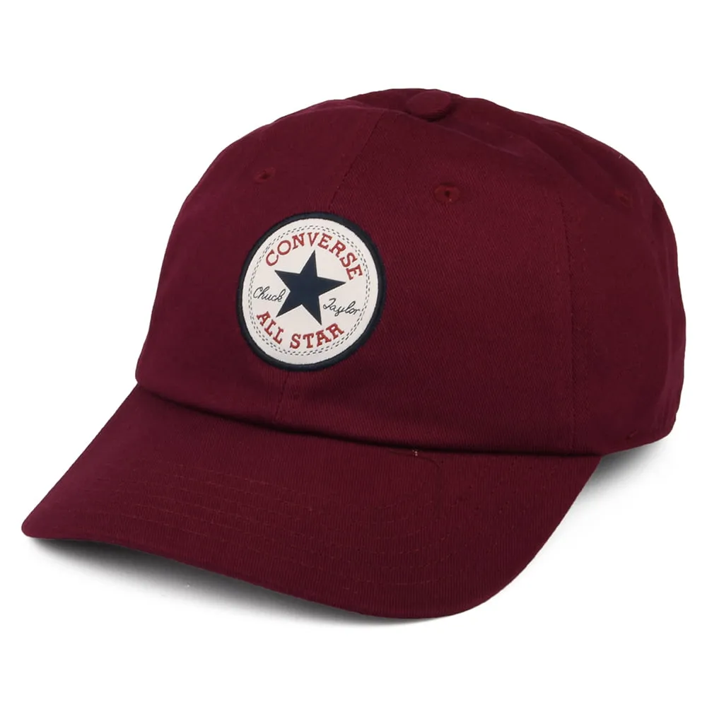 Converse Tip Off Cotton Baseball Cap - Dark Burgundy