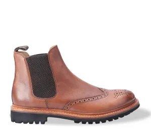 Cotswold Siddington Commando Brogue Chelsea Boots