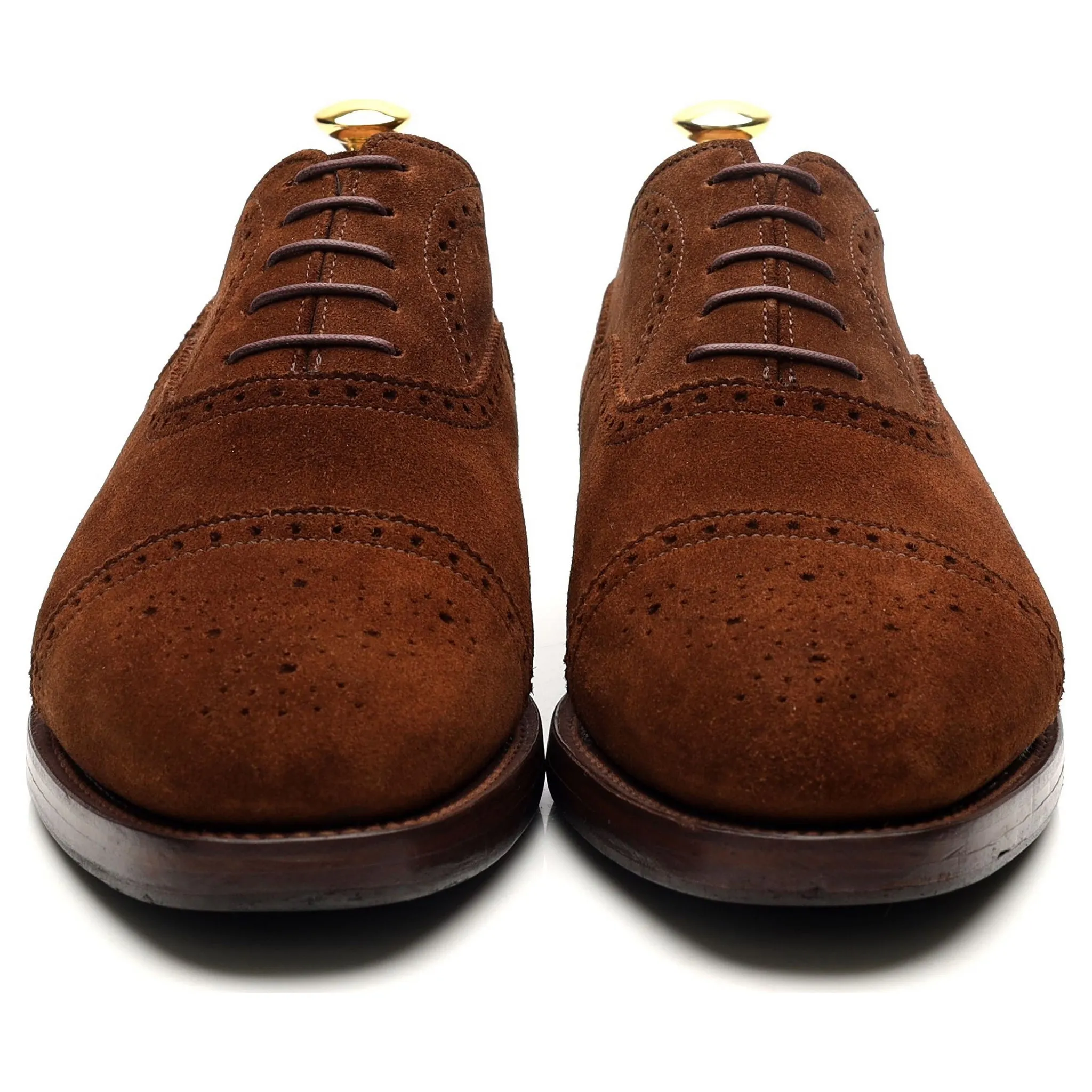 'Cranford 2' Brown Suede Oxford Semi Brogues UK 7.5 G