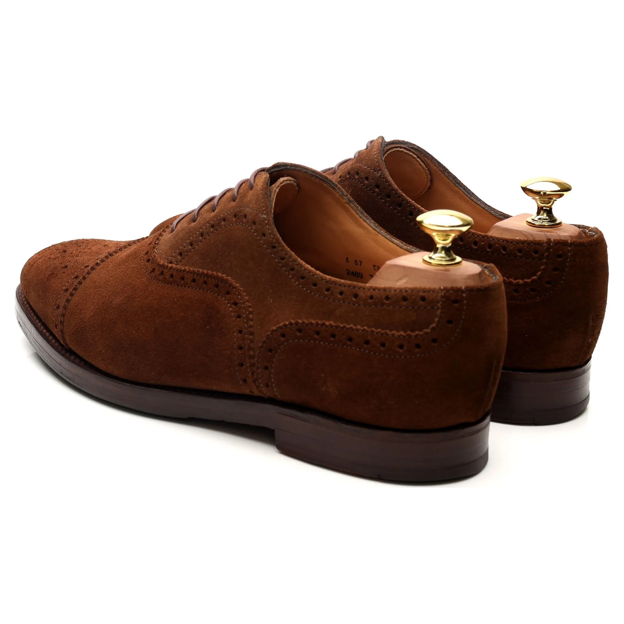 'Cranford 2' Brown Suede Oxford Semi Brogues UK 7.5 G