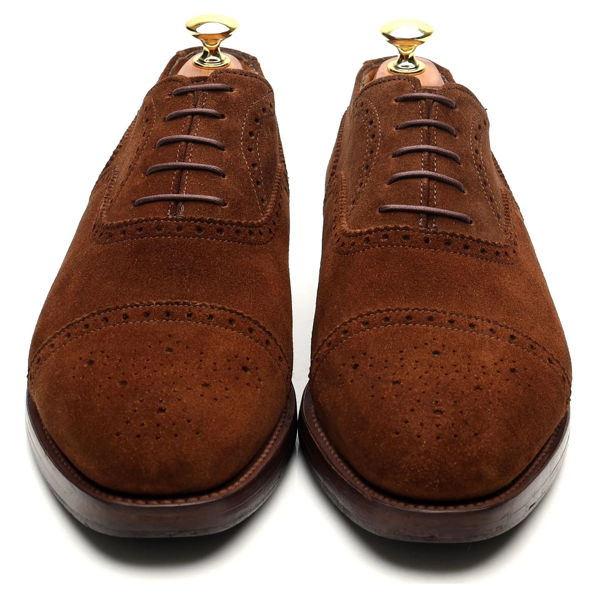 'Cranford 2' Brown Suede Oxford Semi Brogues UK 7.5 G