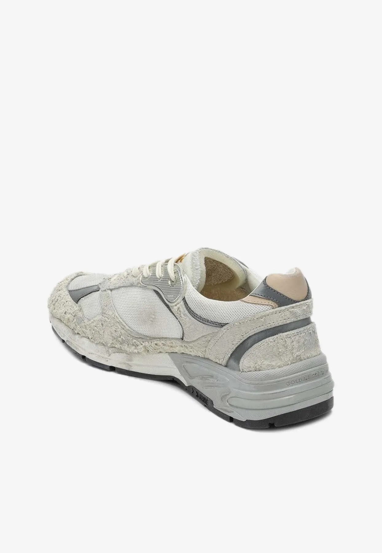 Dad-Star Distressed Low-Top Sneakers