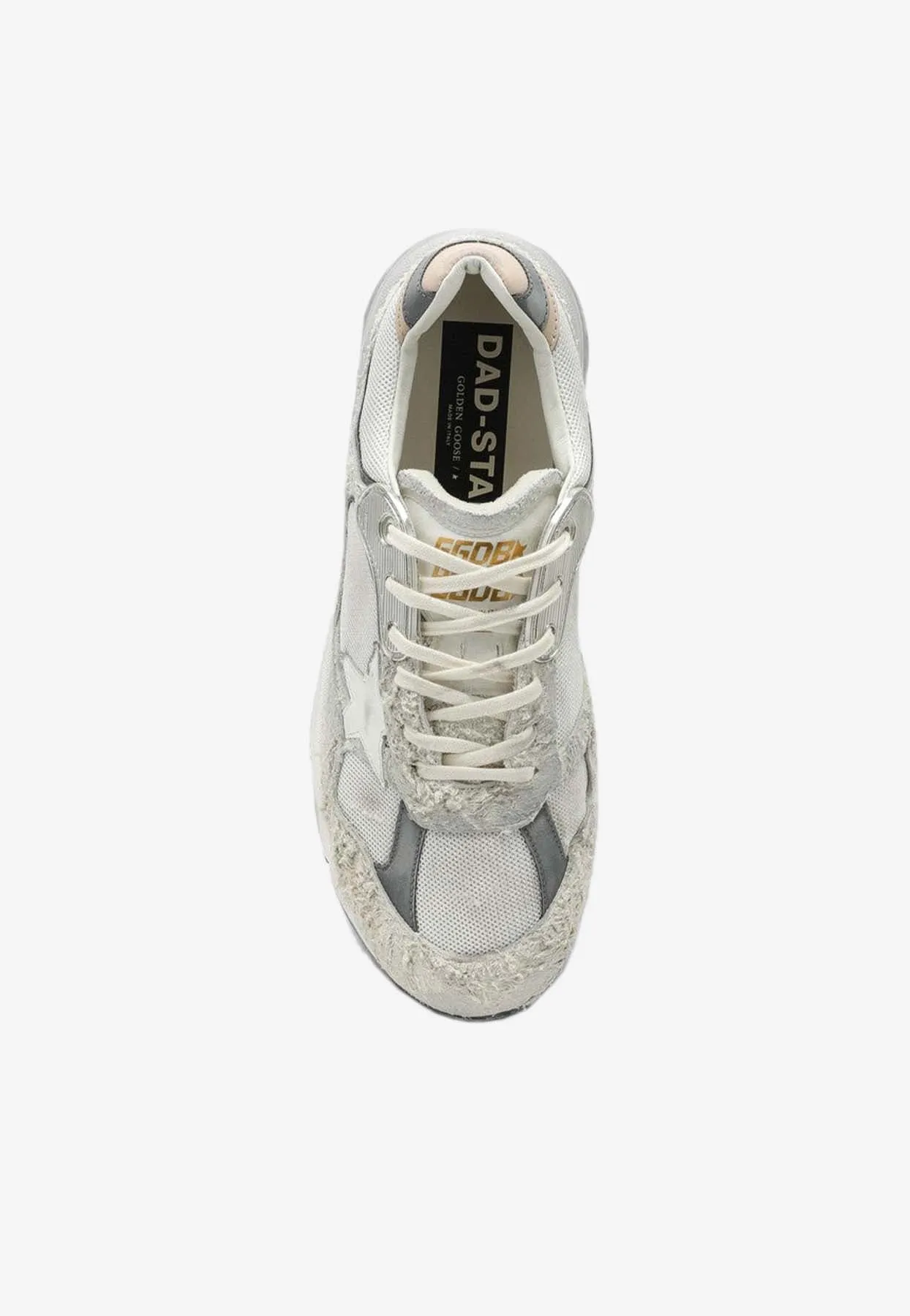 Dad-Star Distressed Low-Top Sneakers