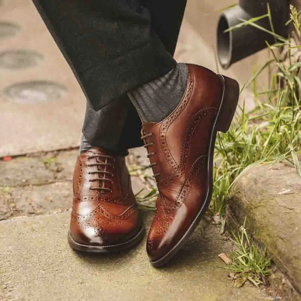 Darcy Burnished Brogue Shoes