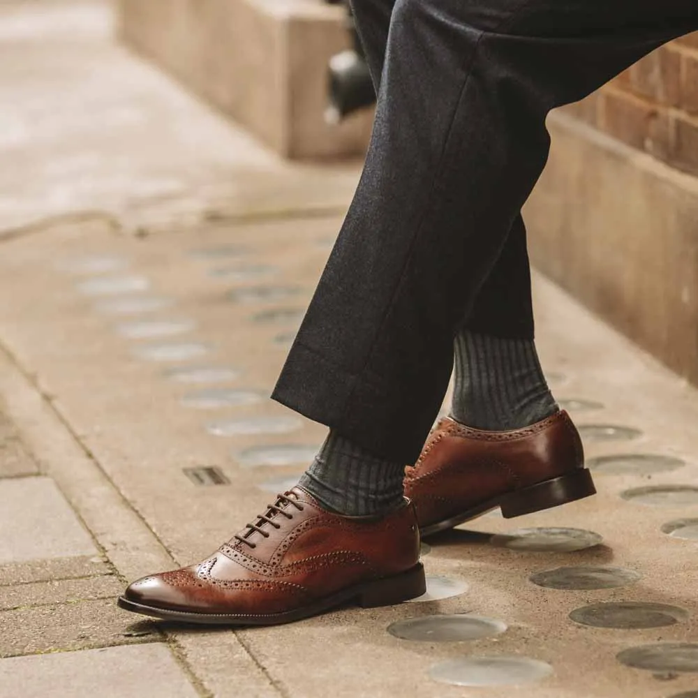 Darcy Burnished Brogue Shoes