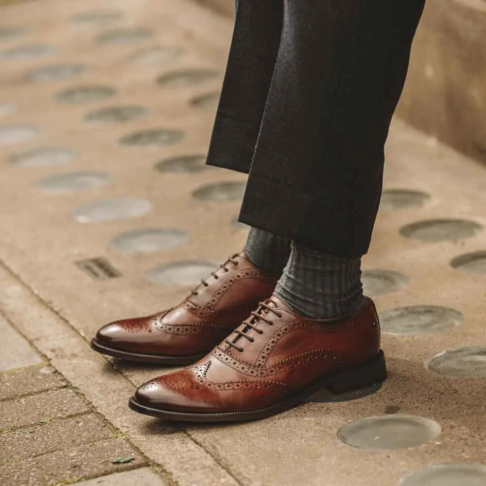 Darcy Burnished Brogue Shoes