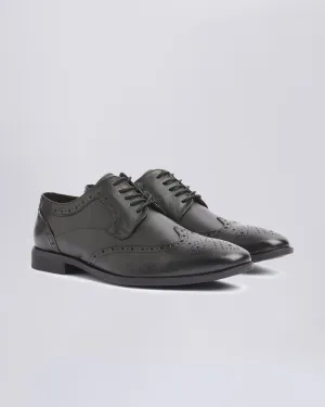 Deakin Black Brogue Shoe