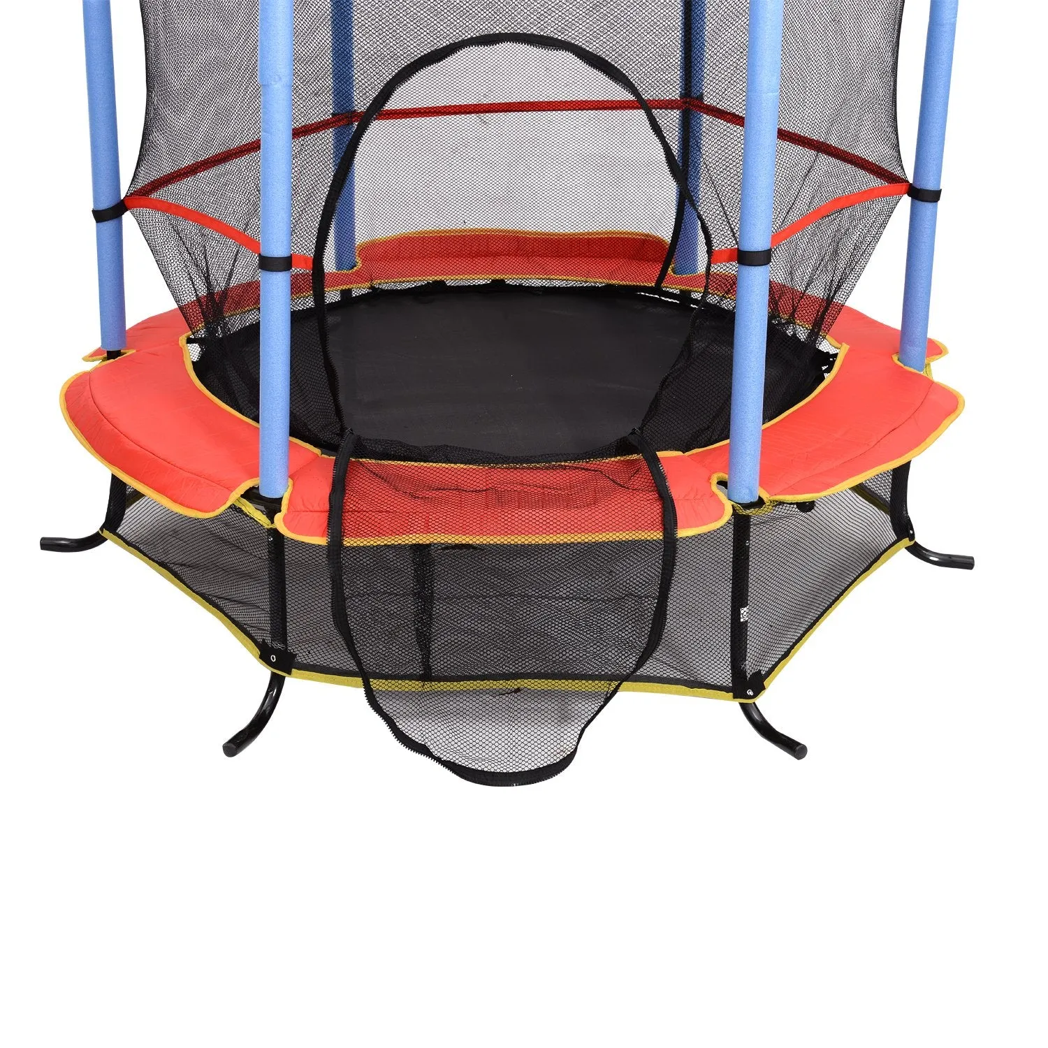 EASYCOMFORT Trampolino Elastico con Rete di Sicurezza Diametro 140cm