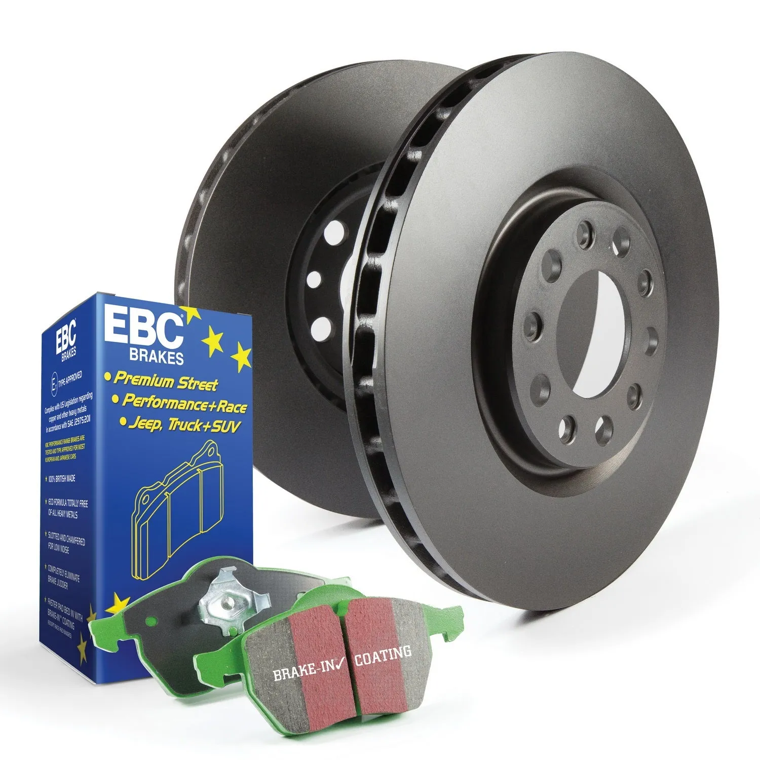 EBC Brakes S11KR1430 S11 Kits Greenstuff 2000 and RK Rotors