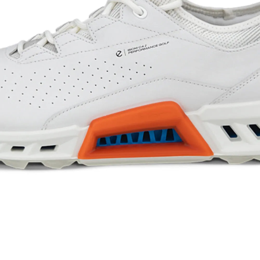 ECCO Biom C4 Gore-Tex Spikeless Waterproof Shoes - White/Mazarine Blue