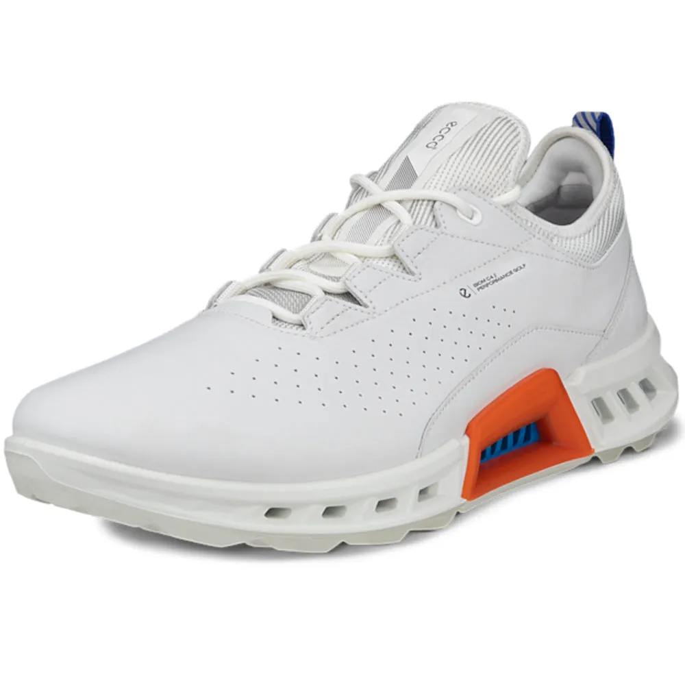 ECCO Biom C4 Gore-Tex Spikeless Waterproof Shoes - White/Mazarine Blue