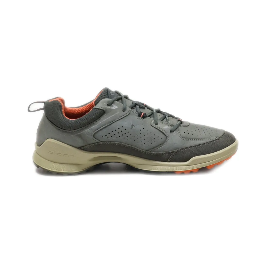 Ecco Casual Lace Ups Nubuck Grey Colour For Men