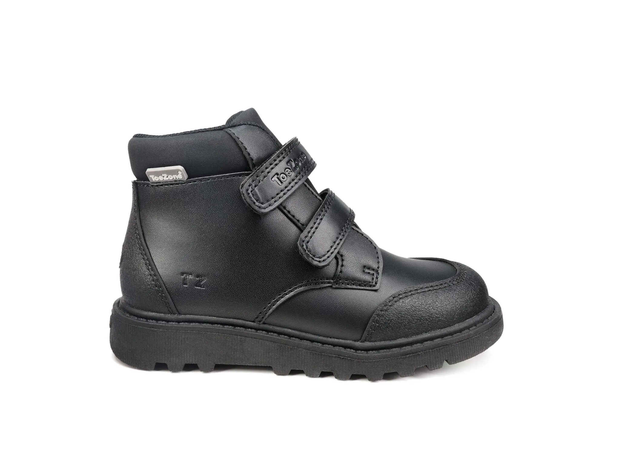 FELIX - Boys Easy Fastening School Boots (Wide Fit)