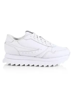 Fila Orbit Zero Platform Leather Chunky Sneaker - White