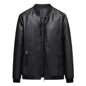 Funki Buys | Jackets | Men's Faux Leather Slim Fit  Dress Jackets