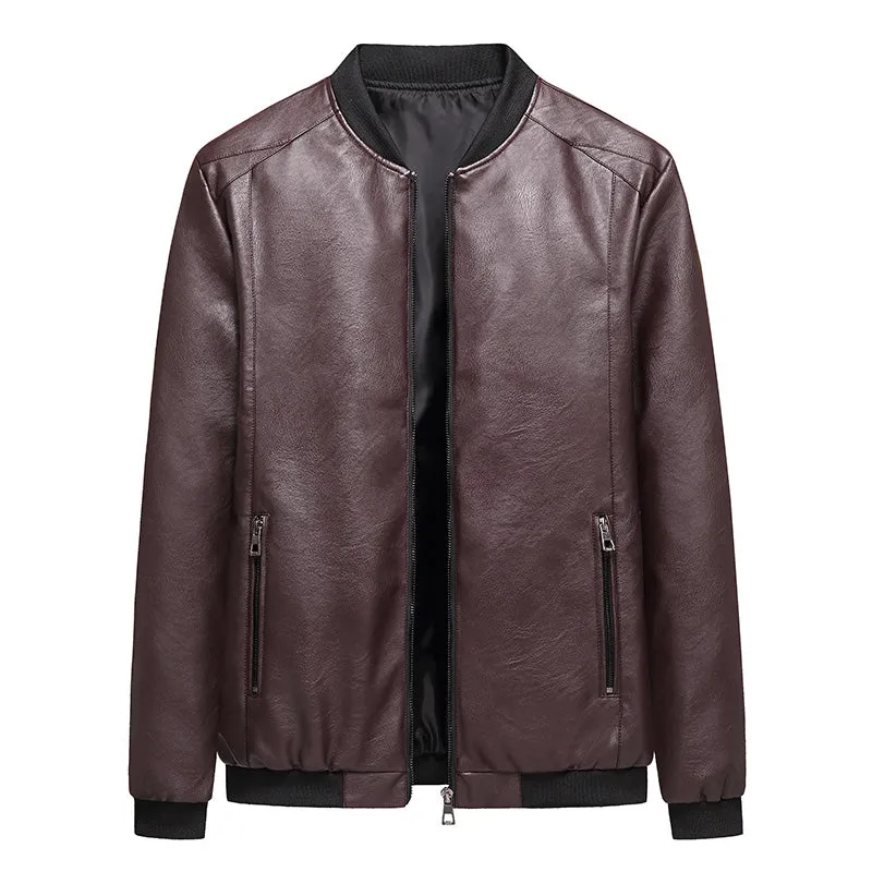 Funki Buys | Jackets | Men's Faux Leather Slim Fit  Dress Jackets