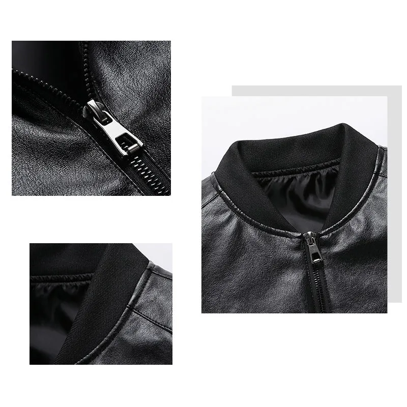 Funki Buys | Jackets | Men's Faux Leather Slim Fit  Dress Jackets